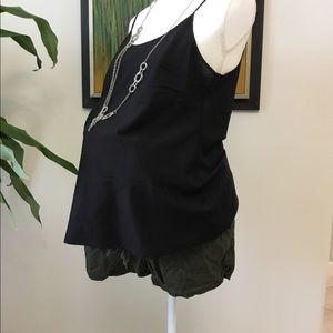 Black maternity cami